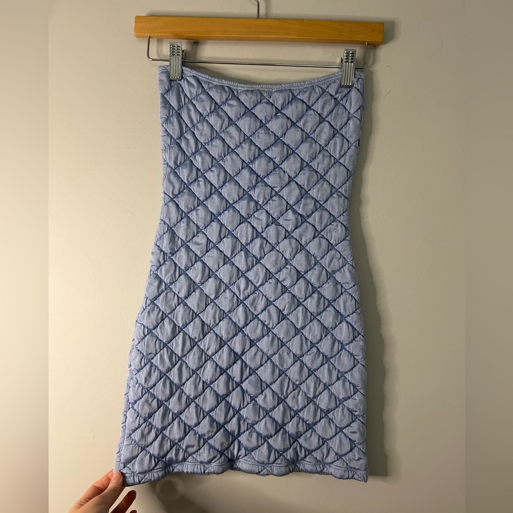 Frankie’s Bikinis Taylor Strapless Tube Dress Baby Blue - Picture 3 of 6